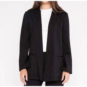 NEW RIPLEY RADER ponte knit blazer in black